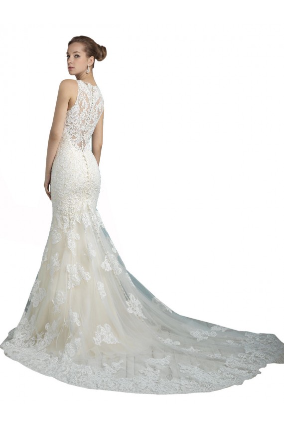 Magasins de Ivoire Sirène Illusion Tulle Plage Robes de mariée