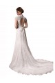 Magasins de Ivoire Sirène Licou Col V Dentelle Robes de mariée