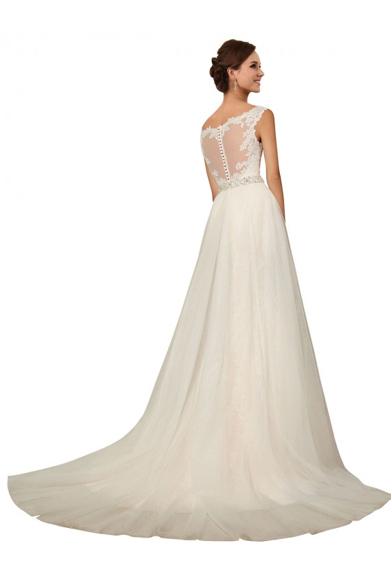 Magasins de Ivoire Sirène Tulle Dentelle Robes de mariée