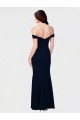 Magasins de Ivoire Sirène Épaule Dénudée Crêpe Stretch Longue Formelles Robes demoiselle d'honneur / Robes de soirée / Robes de bal