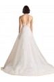 Magasins de Ivoire Trapèze Balayage train Tulle Robes de mariée