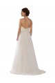 Magasins de Ivoire Trapèze Illusion Balayage train Tulle Robes de mariée