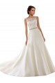 Magasins de Ivoire Trapèze Illusion Dentelle Robes de mariée