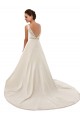 Magasins de Ivoire Trapèze Illusion Dentelle Robes de mariée