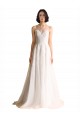 Magasins de Ivoire Trapèze Illusion Tulle Robes de mariée