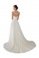 Magasins de Ivoire Trapèze Mousseline Dentelle Robes de mariée