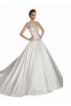 Magasins de Ivoire Trapèze Satiné Robes de mariée