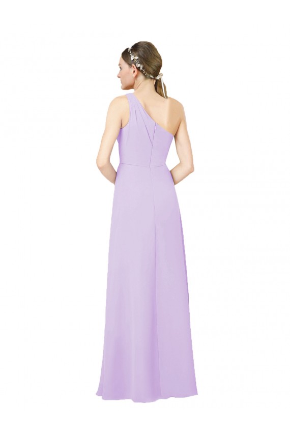 Magasins de Lilas Fourreau Mousseline Longue Formelles Robes demoiselle d'honneur / Robes de soirée