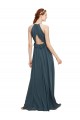 Magasins de Noir Fourreau Licou Mousseline Longue Robes demoiselle d'honneur