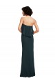 Magasins de Noir Fourreau Sans bretelle Mousseline Longue Robes demoiselle d'honneur