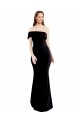 Magasins de Noir Sirène Crêpe Stretch Longue Formelles Robes demoiselle d'honneur / Robes de soirée / Robes de bal
