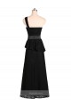 Magasins de Noir Sirène Satiné Longue Robes demoiselle d'honneur