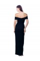 Magasins de Noir Sirène Épaule Dénudée Crêpe Stretch Longue Formelles Robes demoiselle d'honneur / Robes de soirée / Robes de bal