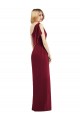 Magasins de Olive verte Trompette Mousseline Longue Robes demoiselle d'honneur