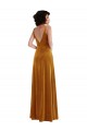 Magasins de Or Trompette Col V Velours Stretch Longue Robes demoiselle d'honneur / Robes de bal