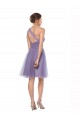 Magasins de Pastèque Trapèze Tulle Longue Robes demoiselle d'honneur