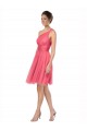 Magasins de Pastèque Trapèze Tulle Longue Robes demoiselle d'honneur