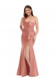Magasins de Pêche de Géorgie Sirène Satiné Soyeux Longue Formelles Robes demoiselle d'honneur / Robes de soirée / Robes de bal