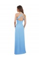 Magasins de Periwinkle Trapèze Bretelles spaghetti Mousseline Longue Robes demoiselle d'honneur