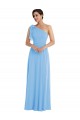 Magasins de Periwinkle Trompette Mousseline Longue Robes demoiselle d'honneur