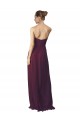 Magasins de Pourpre Trapèze Mousseline Longue Robes demoiselle d'honneur