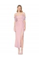 Magasins de Primevère Sirène Épaule Dénudée Mousseline Courte Robes demoiselle d'honneur / Robes de soirée / Robes de bal