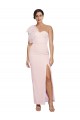 Magasins de Rose Fourreau Crêpe Stretch Longue Formelles Robes demoiselle d'honneur / Robes de soirée / Robes de bal