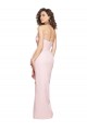 Magasins de Rose Fourreau Sans bretelle Crêpe Stretch Longue Formelles Robes demoiselle d'honneur / Robes de soirée / Robes de bal