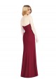 Magasins de Rose du Désert Trompette Sans bretelle Mousseline Longue Robes demoiselle d'honneur