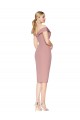 Magasins de Rose poussiéreux Sirène Épaule Dénudée Crêpe Stretch Courte Robes demoiselle d'honneur / Robes de soirée / Robes de cocktail