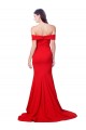 Magasins de Rouge Sirène Crêpe Stretch Longue Formelles Robes demoiselle d'honneur / Robes de soirée / Robes de bal