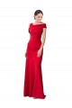 Magasins de Rouge Sirène Crêpe Stretch Longue Formelles Robes demoiselle d'honneur / Robes de soirée / Robes de bal