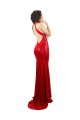 Magasins de Rouge Sirène Licou Col Haut Paillette Longue Formelles Robes demoiselle d'honneur / Robes de soirée / Robes de bal