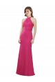 Magasins de Rubis Trapèze Licou Mousseline Longue Robes demoiselle d'honneur