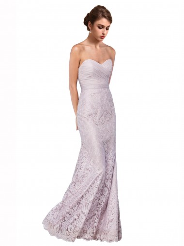 Magasins de Sirène Dentelle Longue Robes demoiselle d'honneur / Robes de bal
