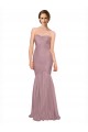 Magasins de Sirène Sans bretelle Tulle Longue Robes demoiselle d'honneur