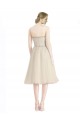 Magasins de Trapèze Sans bretelle Tulle Courte Robes demoiselle d'honneur / Robes de cocktail
