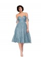 Magasins de Trapèze Épaule Dénudée Dentelle Courte Robes demoiselle d'honneur / Robes de cocktail