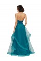 Magasins de Turquoise Trapèze Sans bretelle Tulle Longue Robes demoiselle d'honneur
