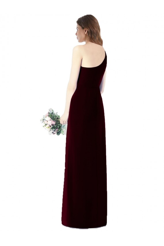 Magasins de Vert foncé Trompette Mousseline Longue Robes demoiselle d'honneur